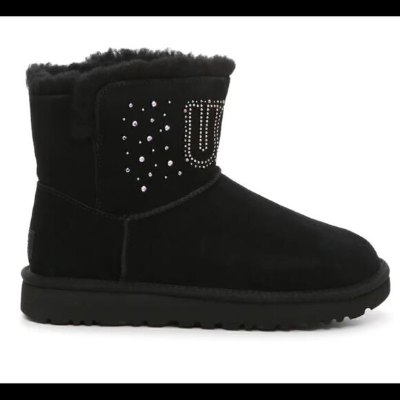 UGG CLASSIC UGG GEM MINI BLK - Picture 3 of 11